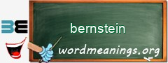 WordMeaning blackboard for bernstein